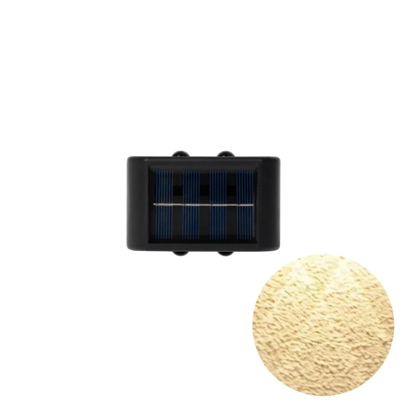 1pc 2/4/6/8/10/12 LEDs Solar LED Wall Lights