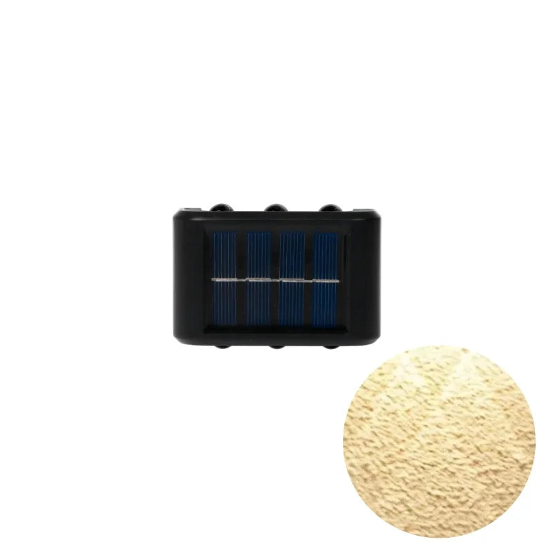 1pc 2/4/6/8/10/12 LEDs Solar LED Wall Lights