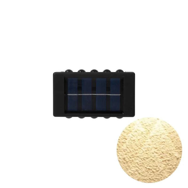 1pc 2/4/6/8/10/12 LEDs Solar LED Wall Lights