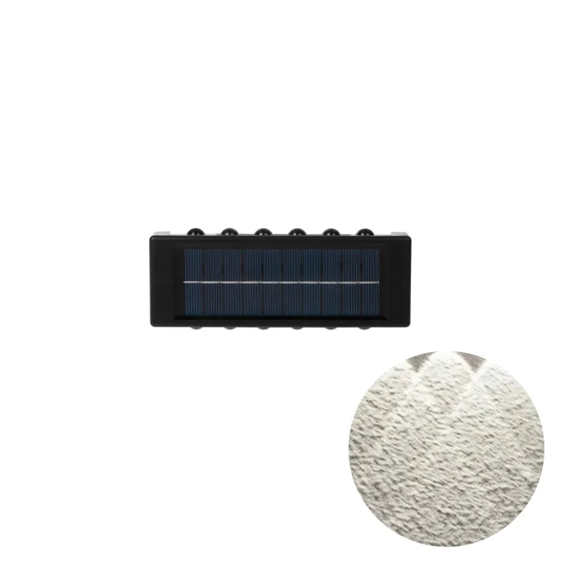 1pc 2/4/6/8/10/12 LEDs Solar LED Wall Lights