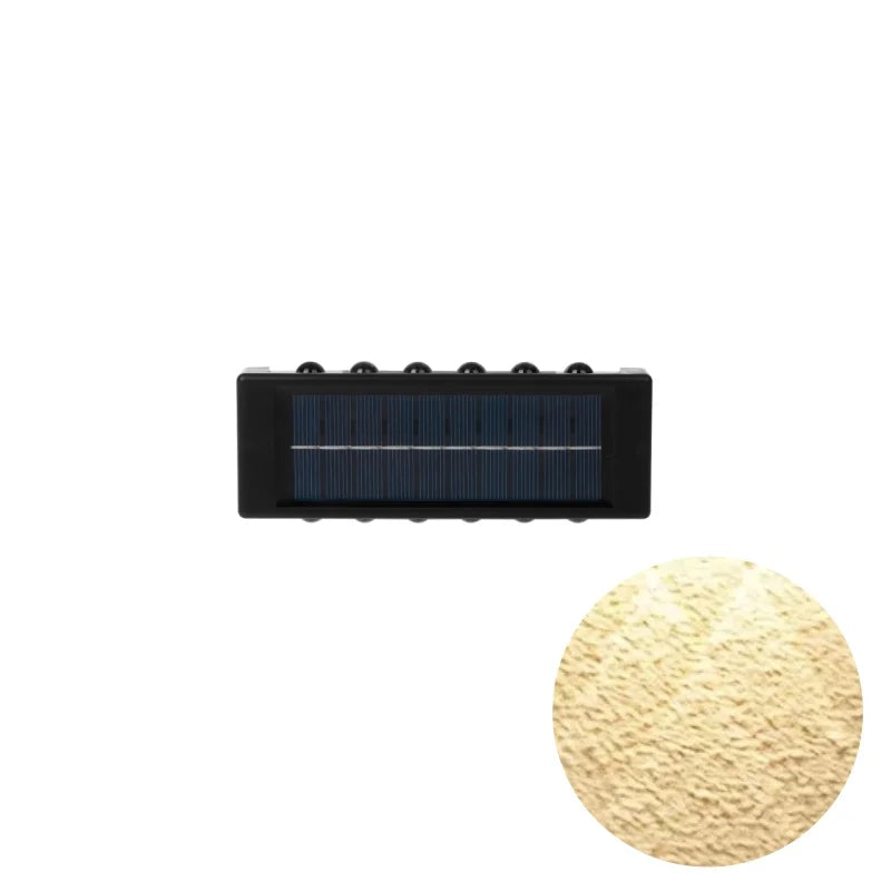 1pc 2/4/6/8/10/12 LEDs Solar LED Wall Lights