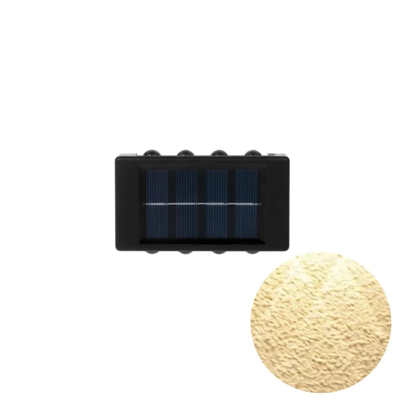 1pc 2/4/6/8/10/12 LEDs Solar LED Wall Lights