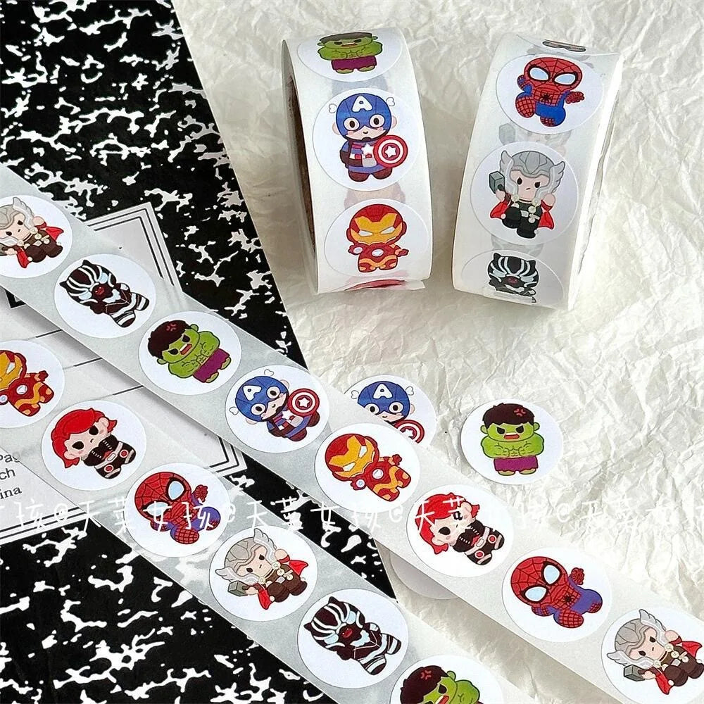 New 500 PCS Avengers Sticker Roll