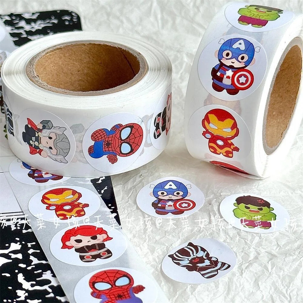 New 500 PCS Avengers Sticker Roll