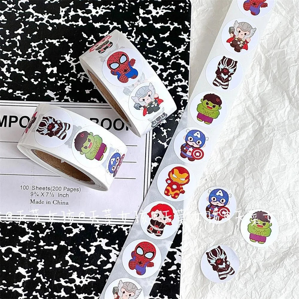 New 500 PCS Avengers Sticker Roll