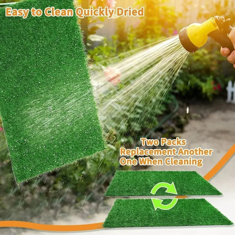 Professional Artificial Grass Potty Training Mat with Drainage Holes