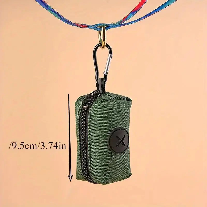Canvas Pet Waste Bag Dispenser with Clip