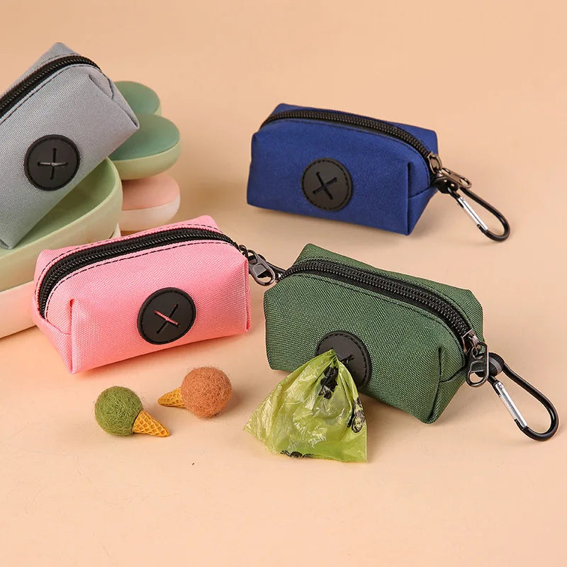 Canvas Pet Waste Bag Dispenser with Clip